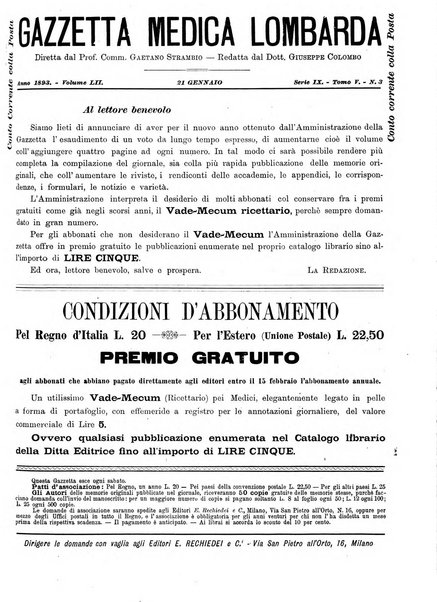 Gazzetta medica lombarda