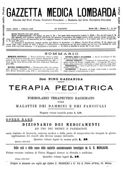 Gazzetta medica lombarda