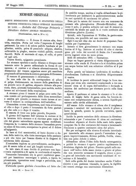 Gazzetta medica lombarda