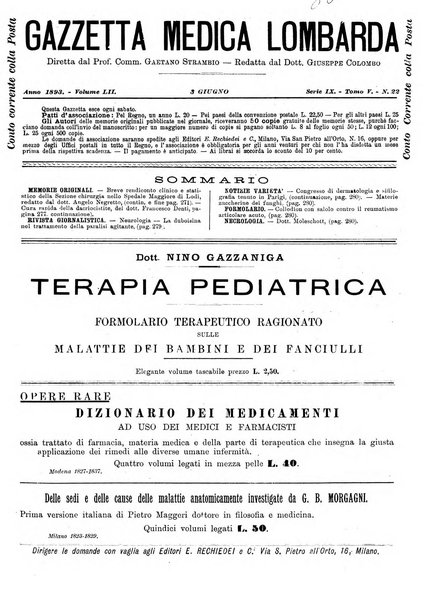 Gazzetta medica lombarda