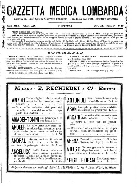 Gazzetta medica lombarda