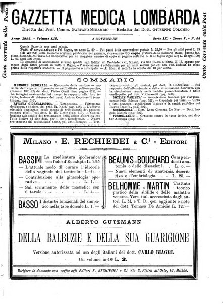 Gazzetta medica lombarda