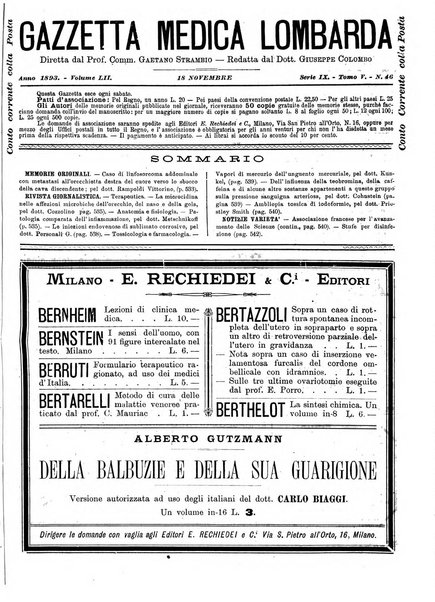 Gazzetta medica lombarda