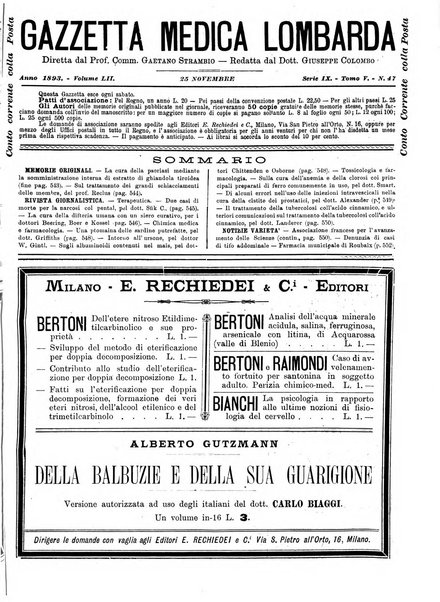 Gazzetta medica lombarda