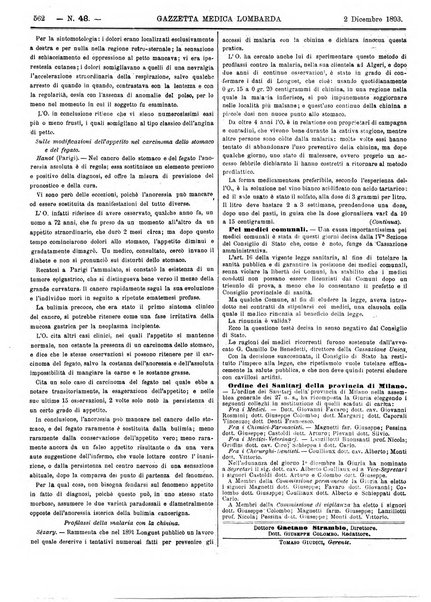 Gazzetta medica lombarda