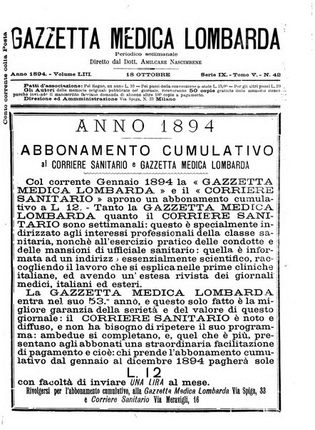 Gazzetta medica lombarda