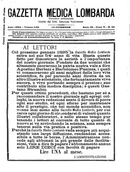 Gazzetta medica lombarda