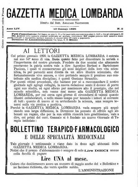 Gazzetta medica lombarda