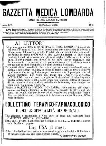 Gazzetta medica lombarda