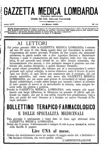 Gazzetta medica lombarda