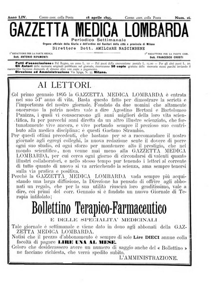 Gazzetta medica lombarda