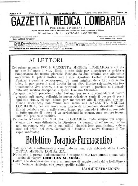 Gazzetta medica lombarda