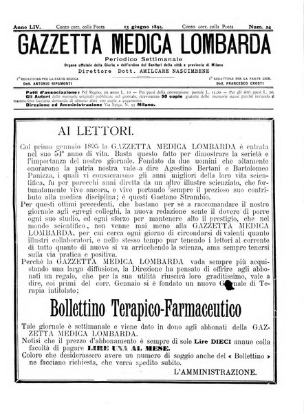 Gazzetta medica lombarda