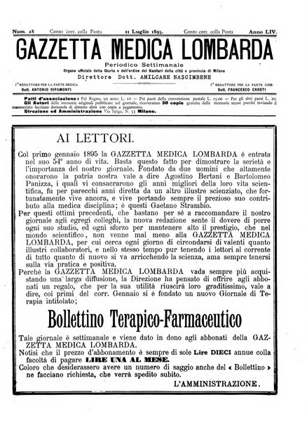 Gazzetta medica lombarda