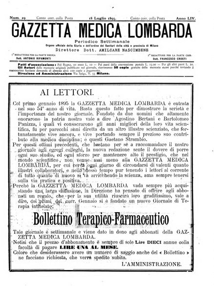 Gazzetta medica lombarda