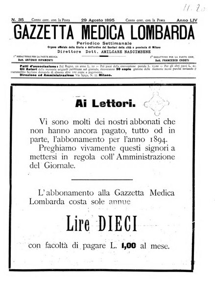 Gazzetta medica lombarda