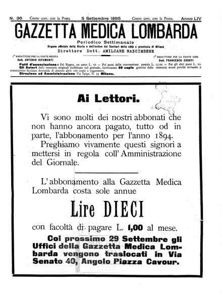 Gazzetta medica lombarda