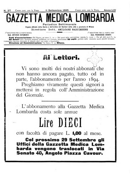 Gazzetta medica lombarda