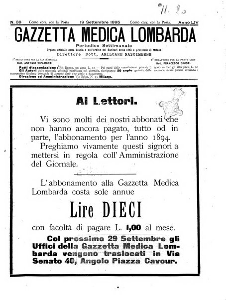 Gazzetta medica lombarda