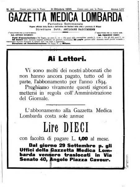 Gazzetta medica lombarda