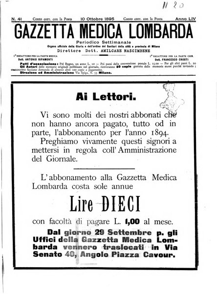 Gazzetta medica lombarda