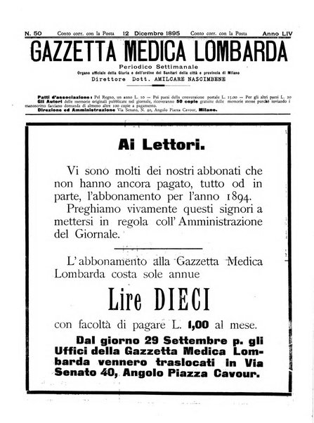 Gazzetta medica lombarda