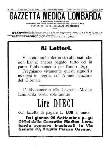 Gazzetta medica lombarda