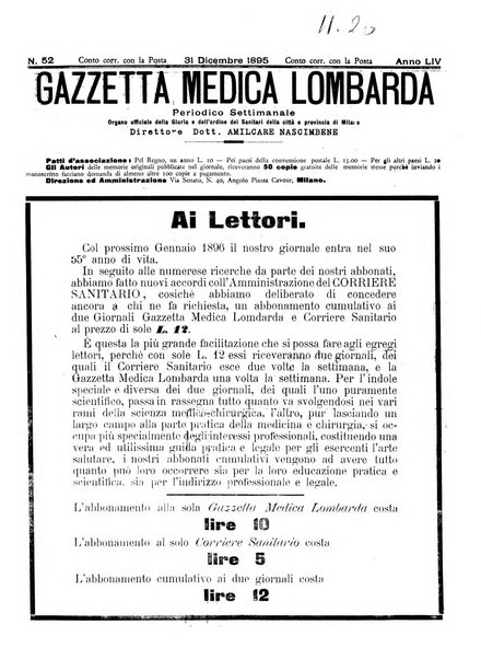 Gazzetta medica lombarda