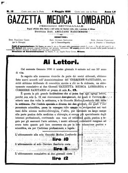 Gazzetta medica lombarda