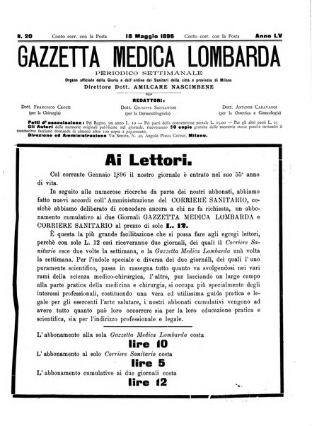 Gazzetta medica lombarda