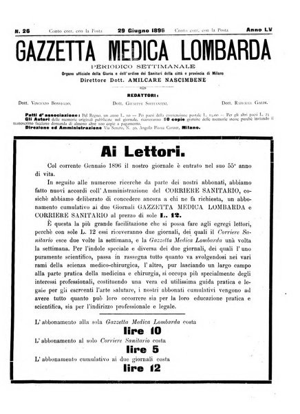 Gazzetta medica lombarda