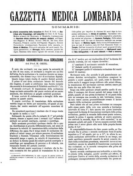 Gazzetta medica lombarda