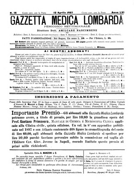 Gazzetta medica lombarda