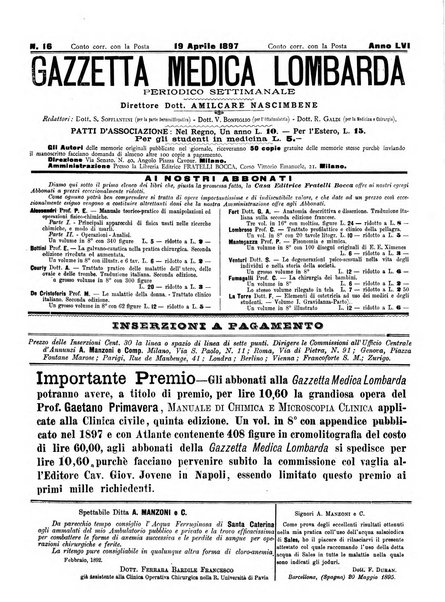 Gazzetta medica lombarda