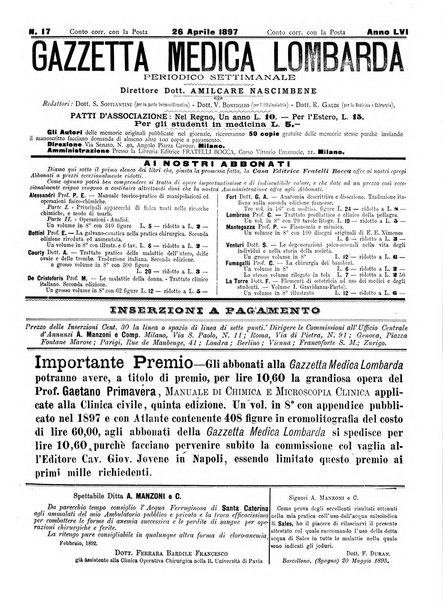 Gazzetta medica lombarda