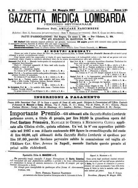 Gazzetta medica lombarda