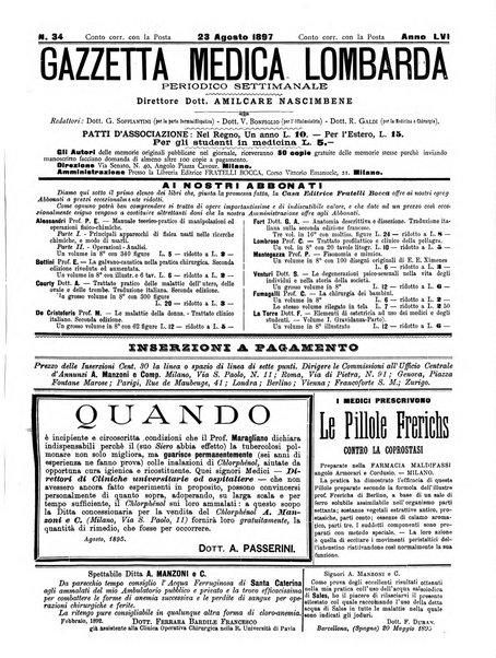 Gazzetta medica lombarda