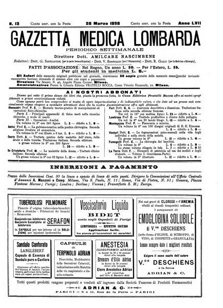 Gazzetta medica lombarda