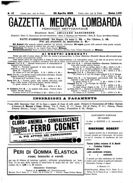 Gazzetta medica lombarda