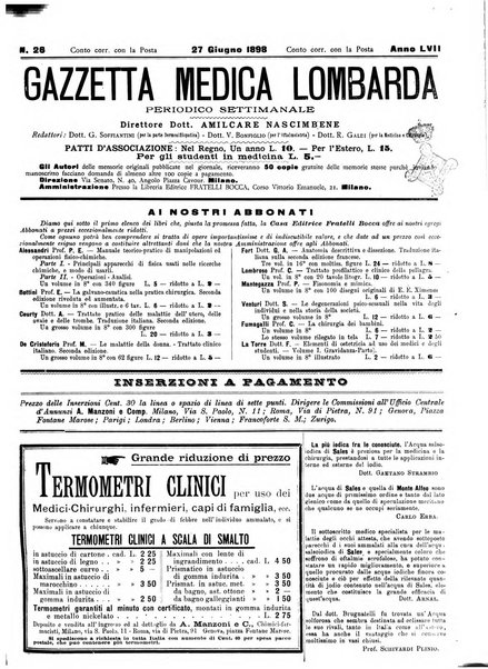 Gazzetta medica lombarda