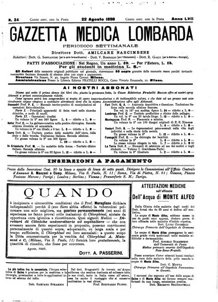 Gazzetta medica lombarda