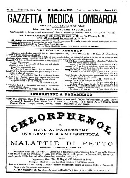 Gazzetta medica lombarda