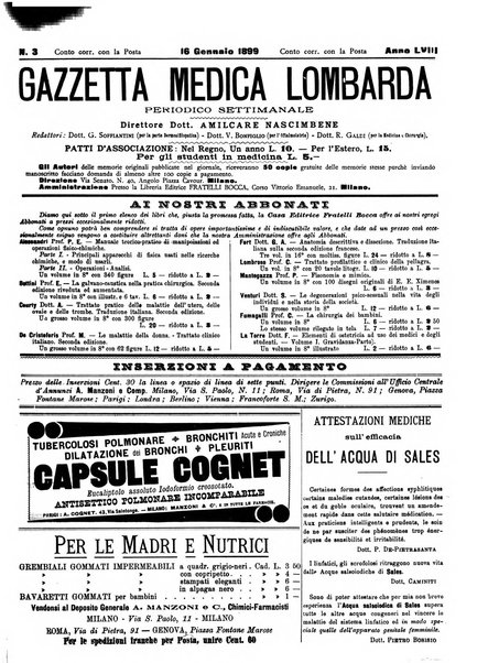 Gazzetta medica lombarda