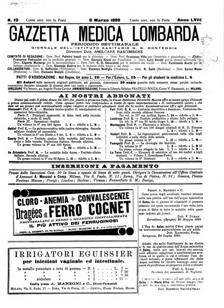 Gazzetta medica lombarda