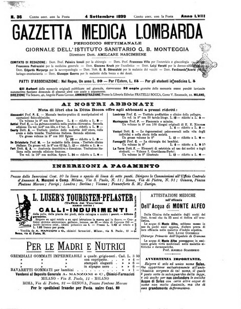 Gazzetta medica lombarda