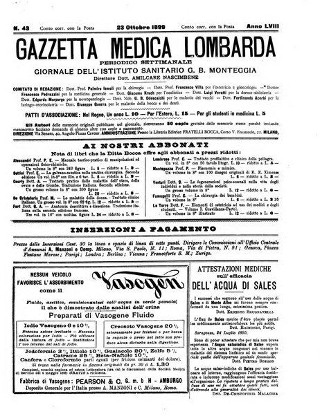 Gazzetta medica lombarda