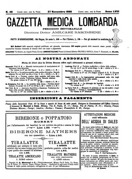 Gazzetta medica lombarda