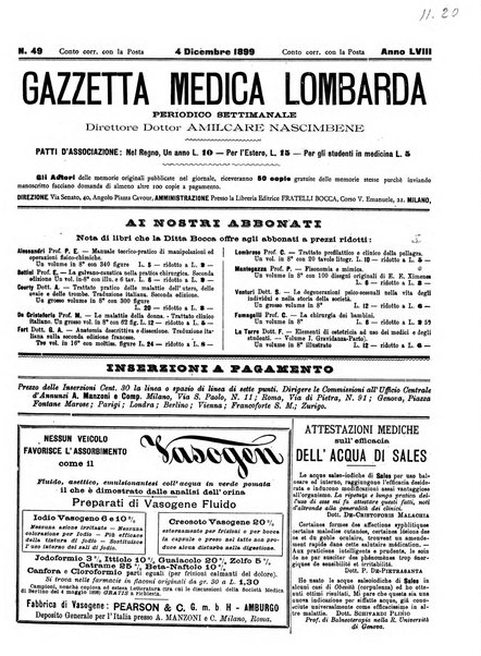 Gazzetta medica lombarda