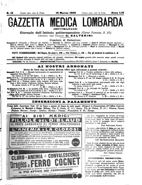 Gazzetta medica lombarda