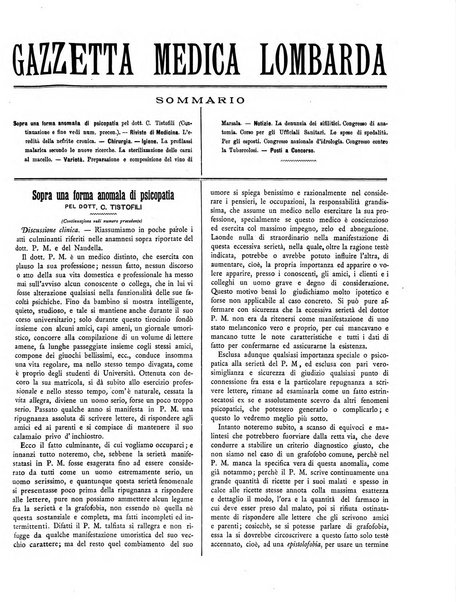 Gazzetta medica lombarda